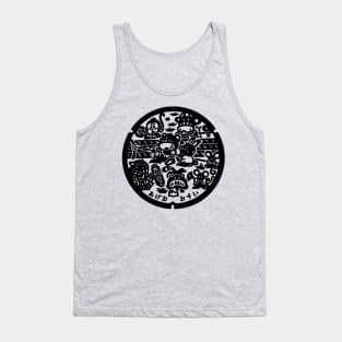 Ageo Drain Cover - Japan - Back print Tank Top